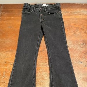 Girls Flared Buttons Jeans- Size 9